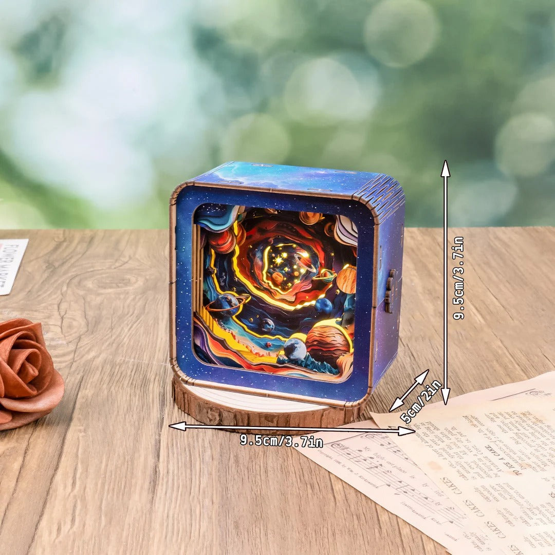 Cosmic Odyssey Kit - 3D Wooden Puzzle Night Light